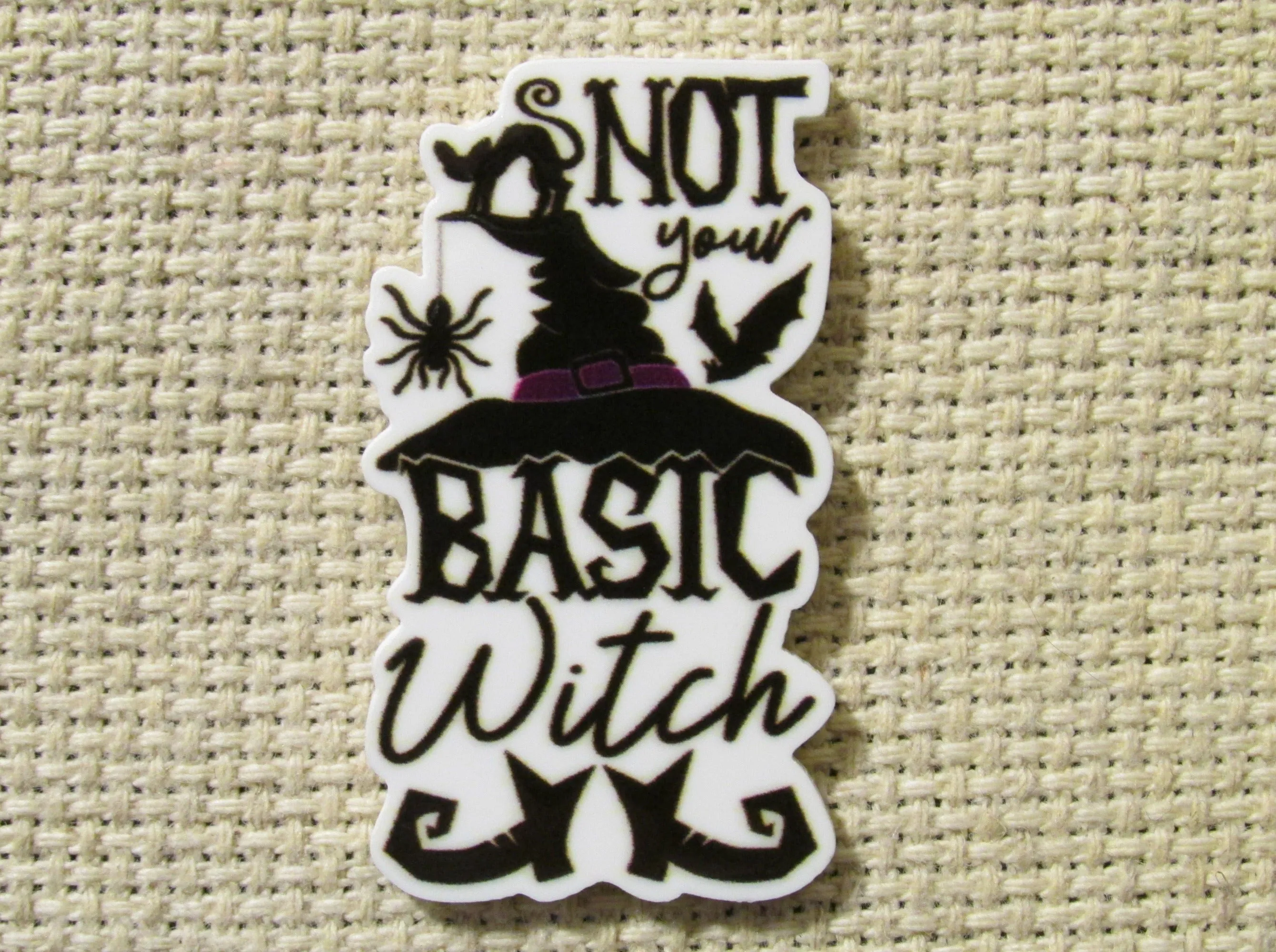 Not Your Basic Witch Needle Minder, Cover Minder, Magnet