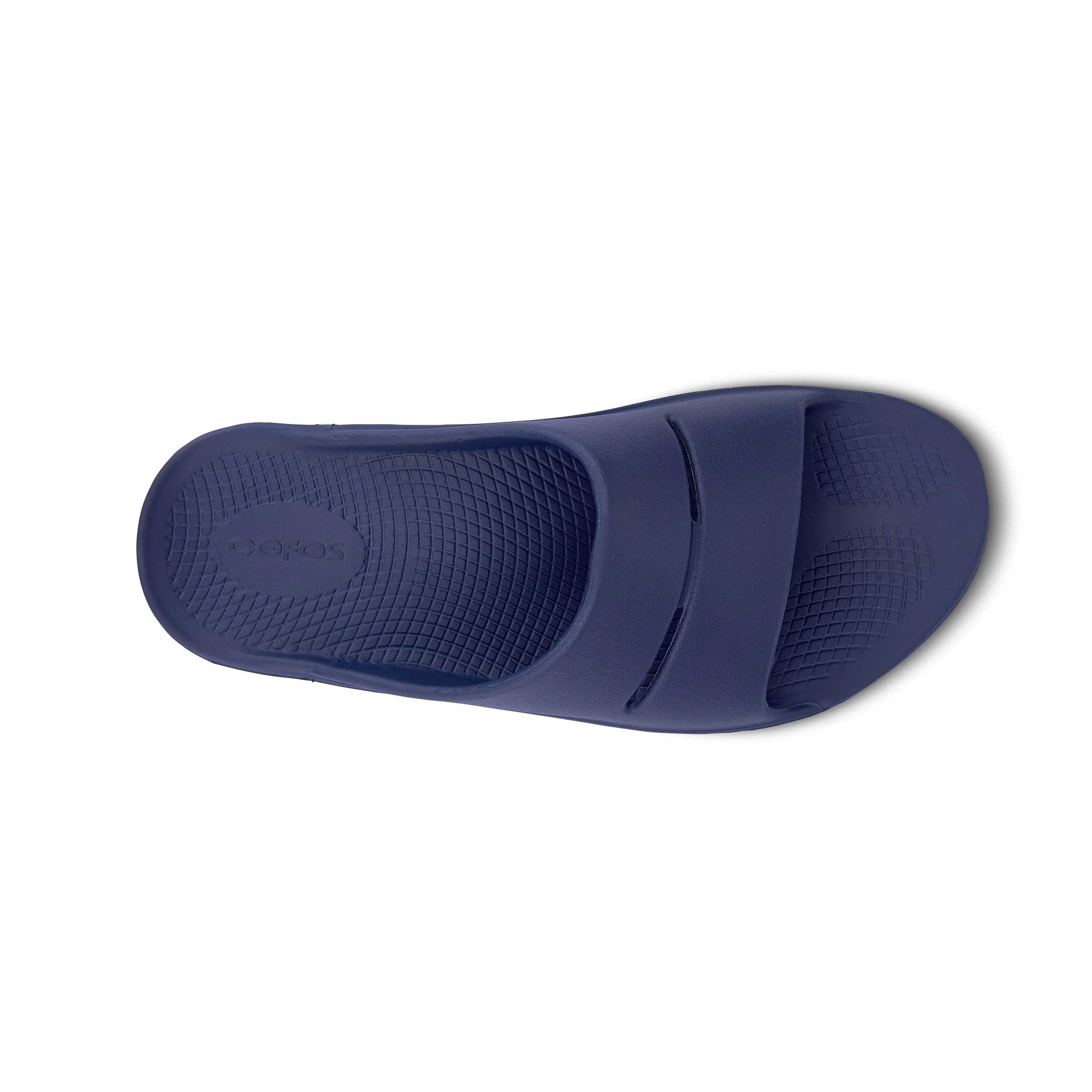 Oofos OOahh Slide Color: Navy