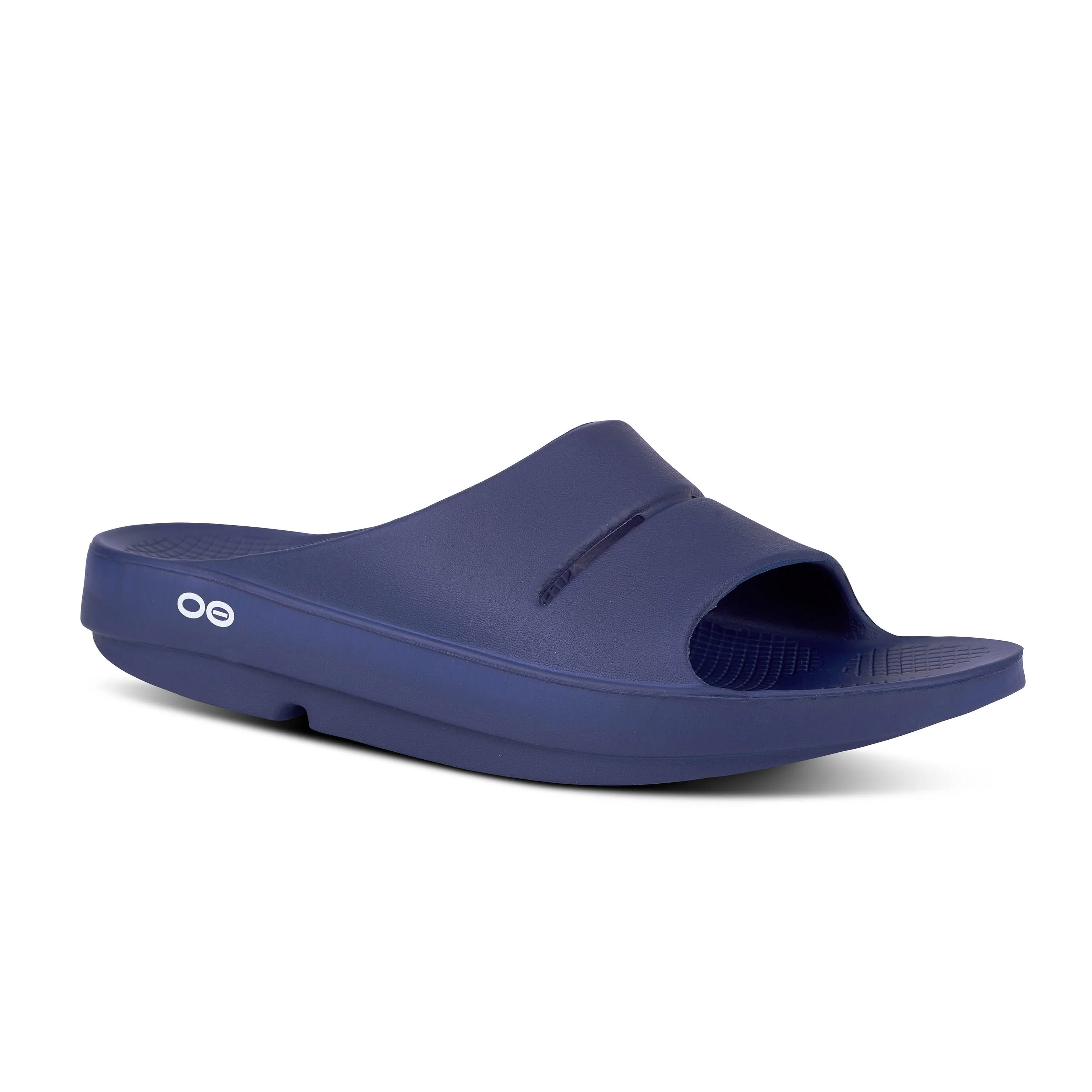 Oofos OOahh Slide Color: Navy