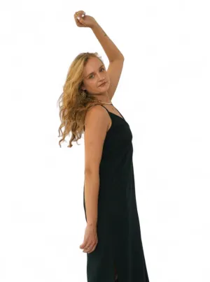 Organic Cotton Black Dress