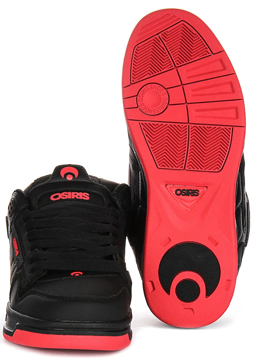 Osiris Peril In Black Red For Men