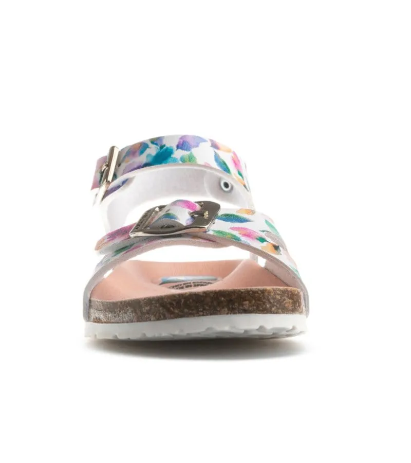 Pablosky Junior Girls Floral Sandal With Footbed Support 423400