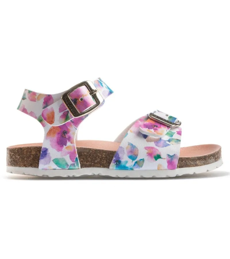 Pablosky Junior Girls Floral Sandal With Footbed Support 423400