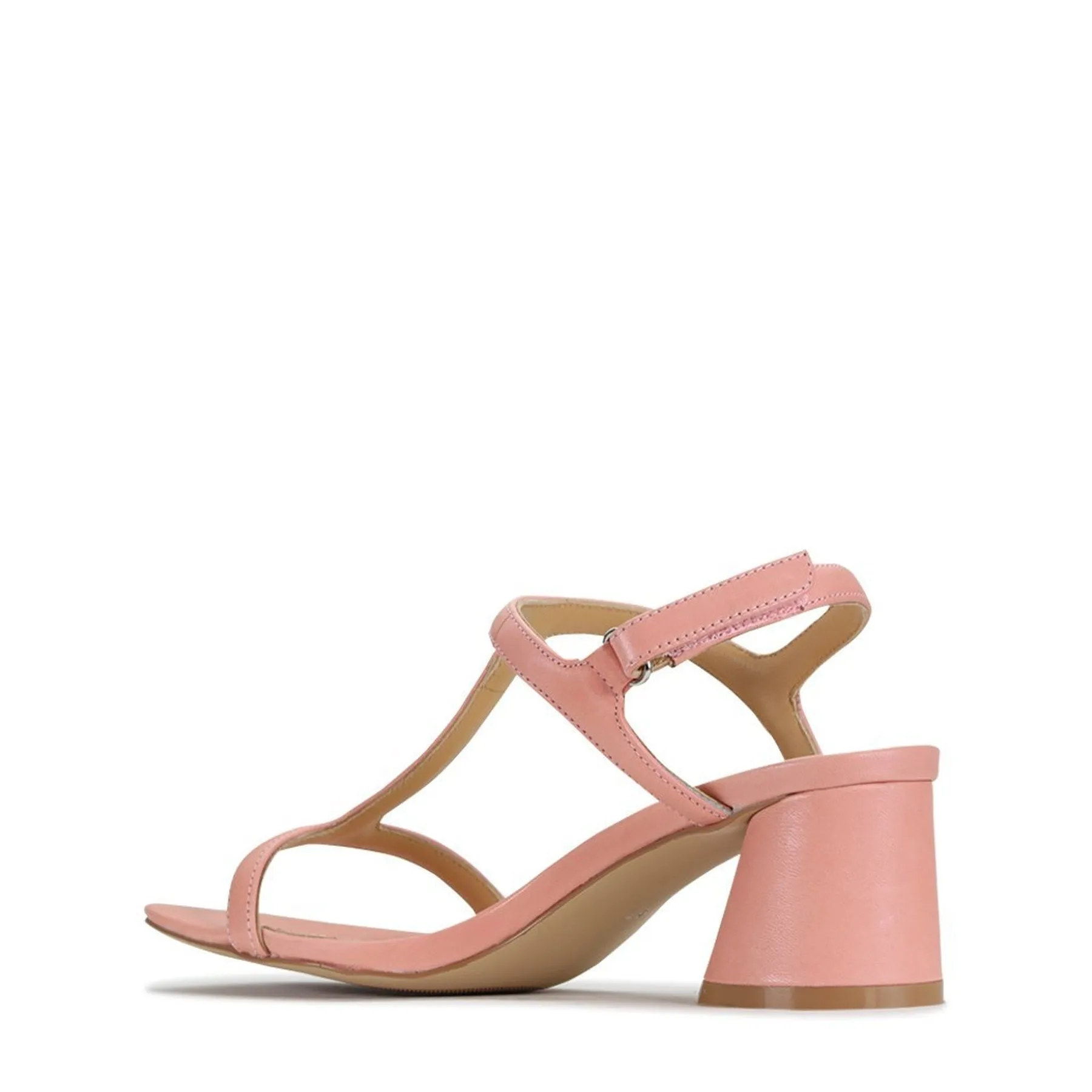 PETRAS LEATHER HEEL SANDAL