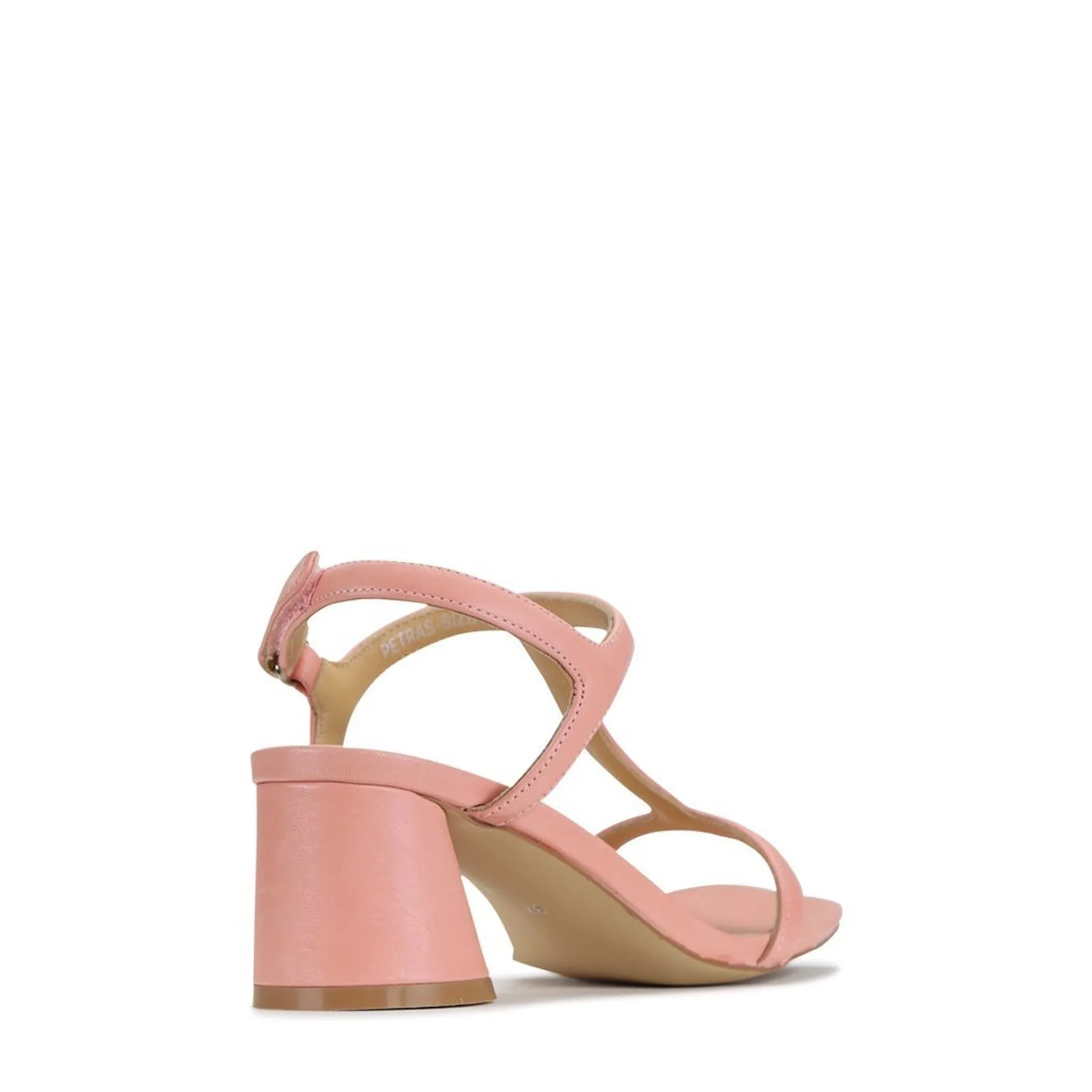 PETRAS LEATHER HEEL SANDAL