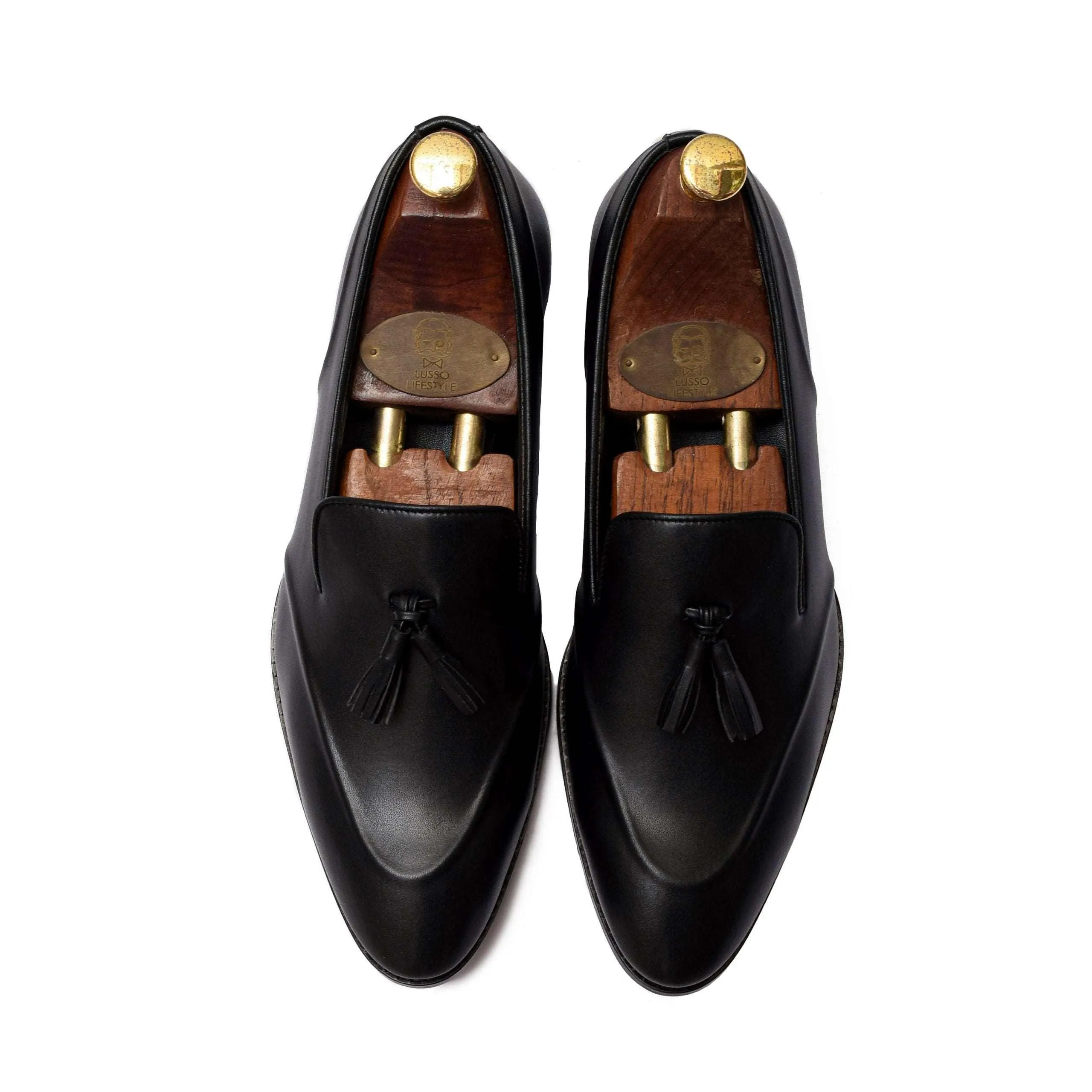 PINO | BLACK TASSEL SLIP-ON