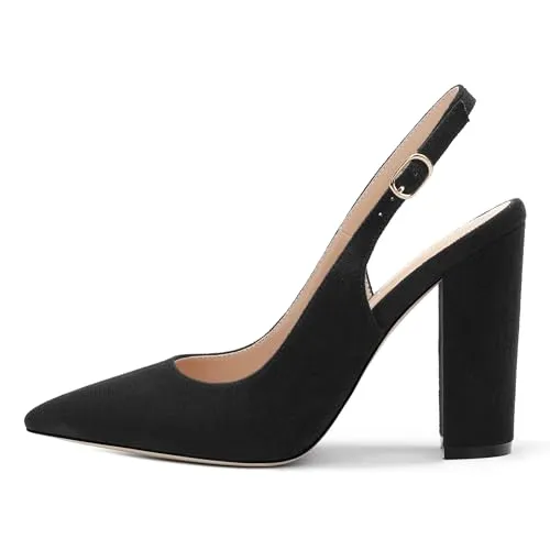 Pointed Toe Slingback High Heel Shoes