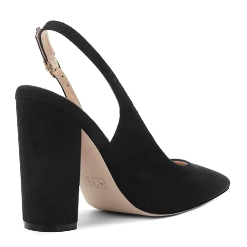 Pointed Toe Slingback High Heel Shoes