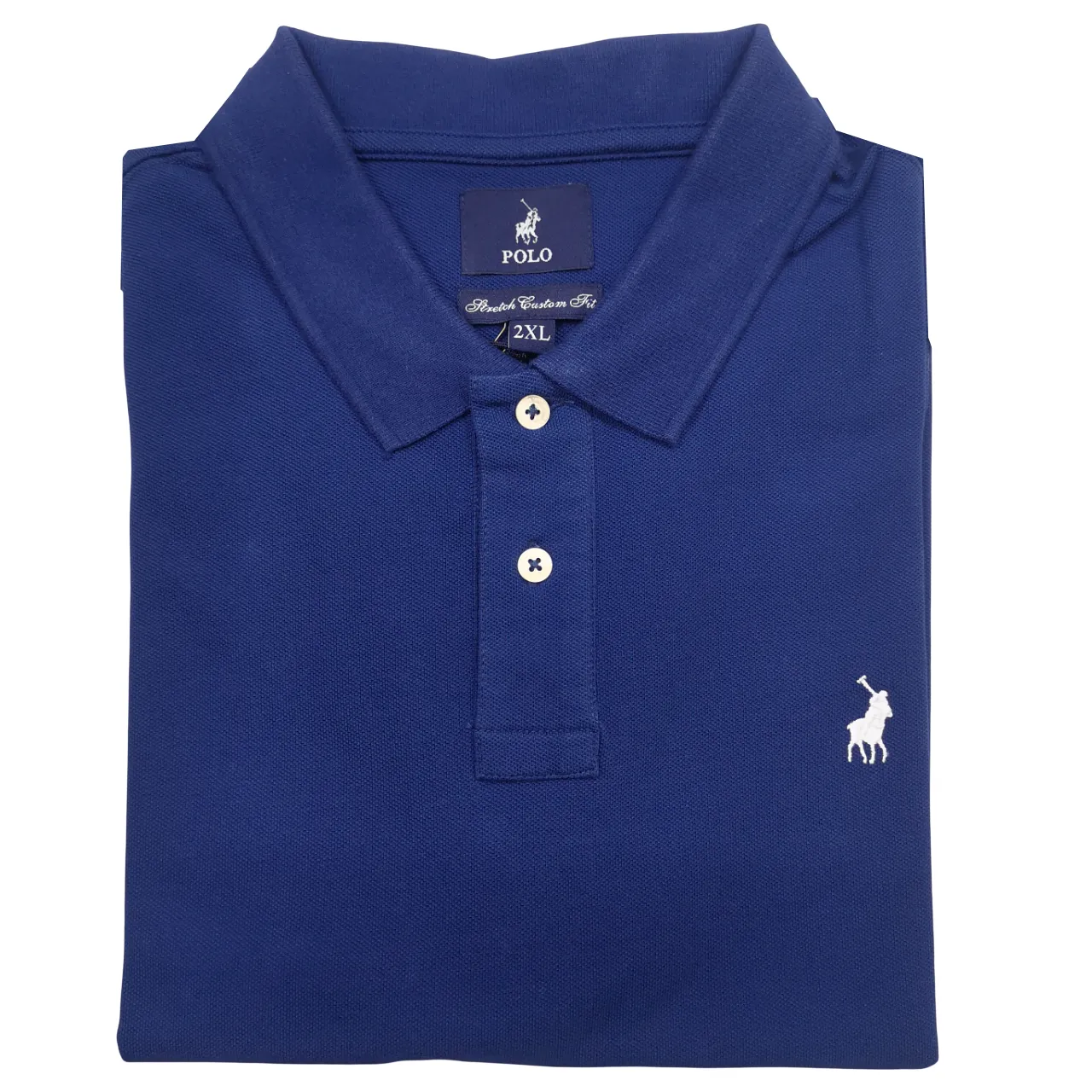 Polo Mens Pique Dark Blue Golfer