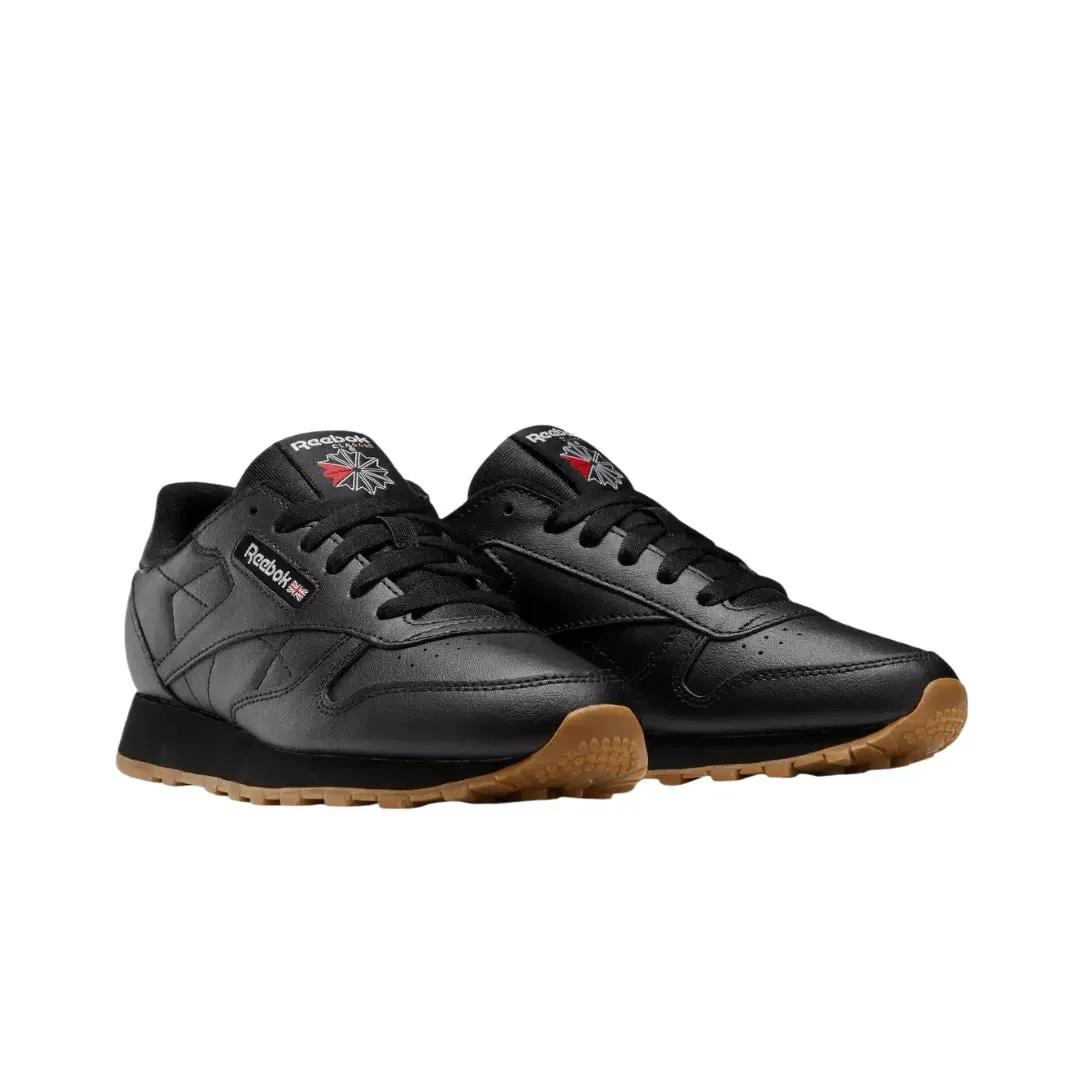 Reebok Black Leather Lifestyle Shoes