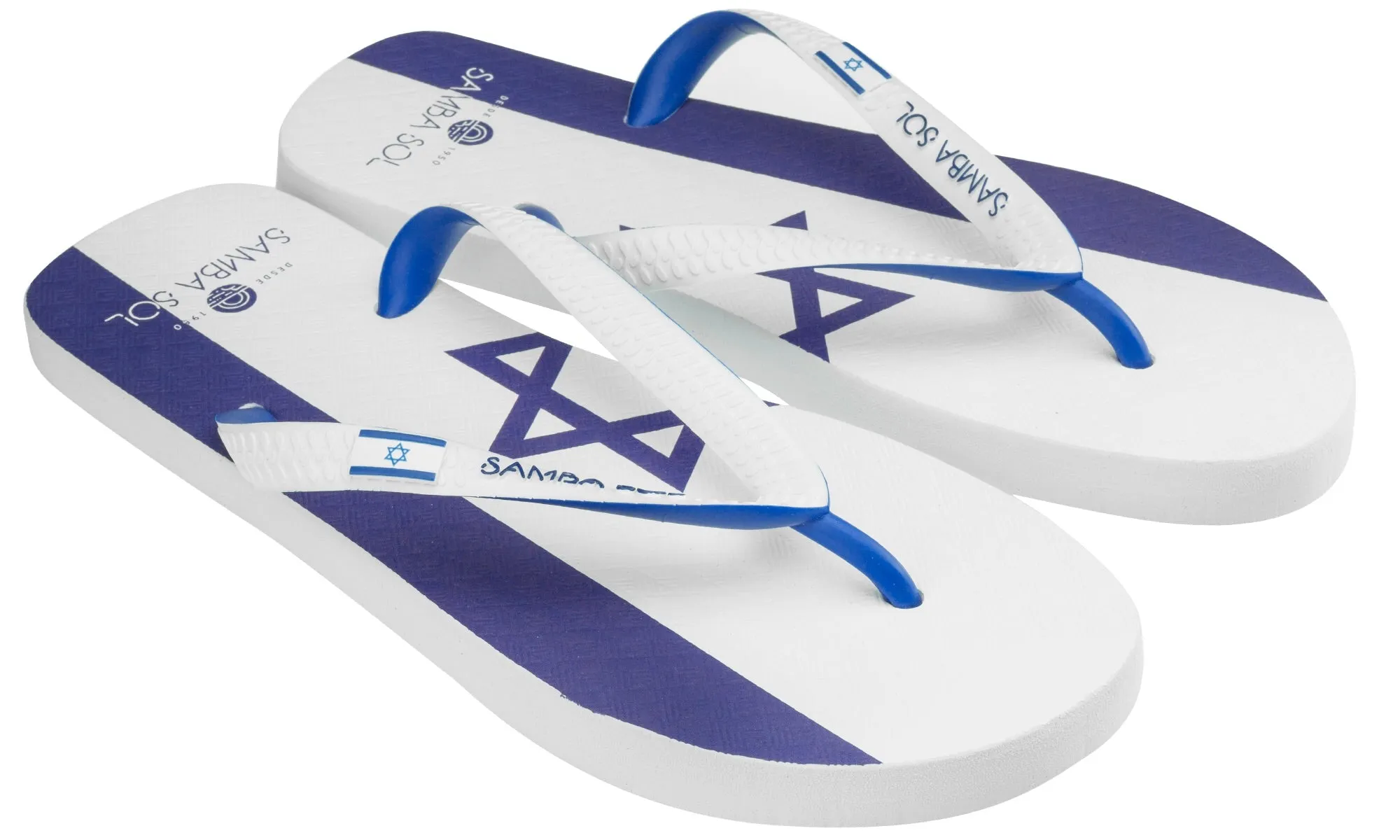 Samba Sol Men's Countries Collection Flip Flops - Israel