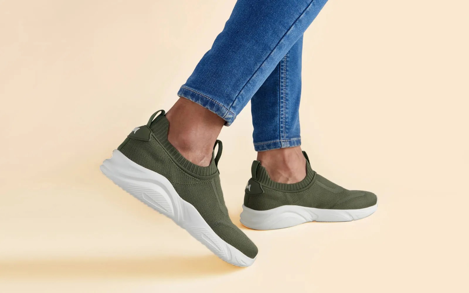 Sole Max Slip Ons : Ultra Green