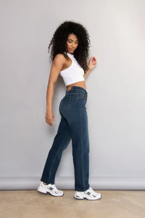 Straight Jeans - Dark Blue