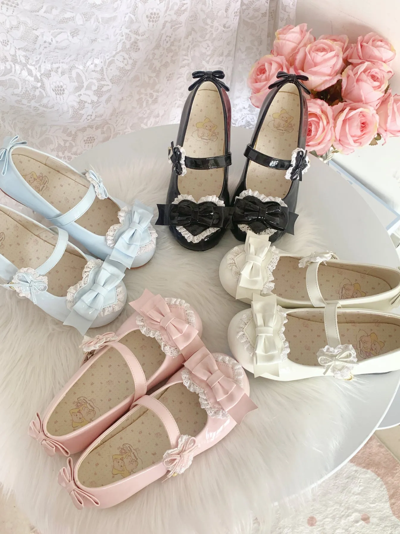 Sweet and cute round toe versatile Mary Jane shoes