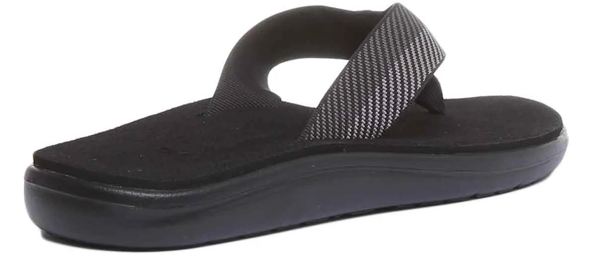 Teva Voya Flip In Black Grey For Men