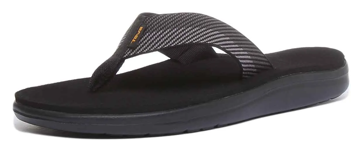 Teva Voya Flip In Black Grey For Men