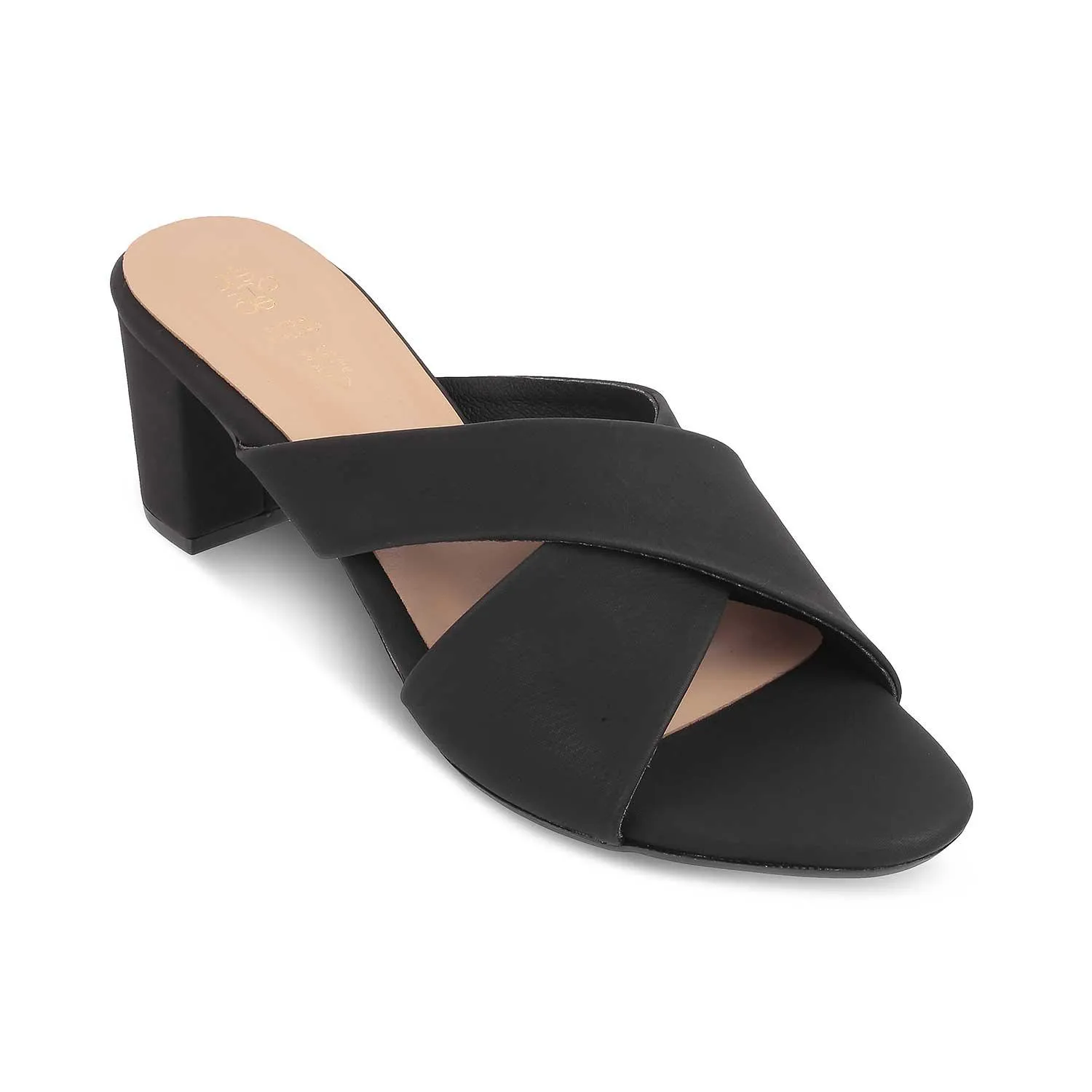 The Lisburn Black Women's Dress Block Heel Sandals Tresmode