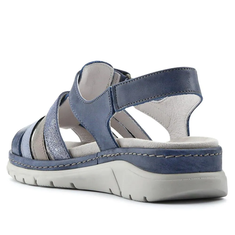 Touch-Fasten Leather Sandals - CAL39020 / 325 263