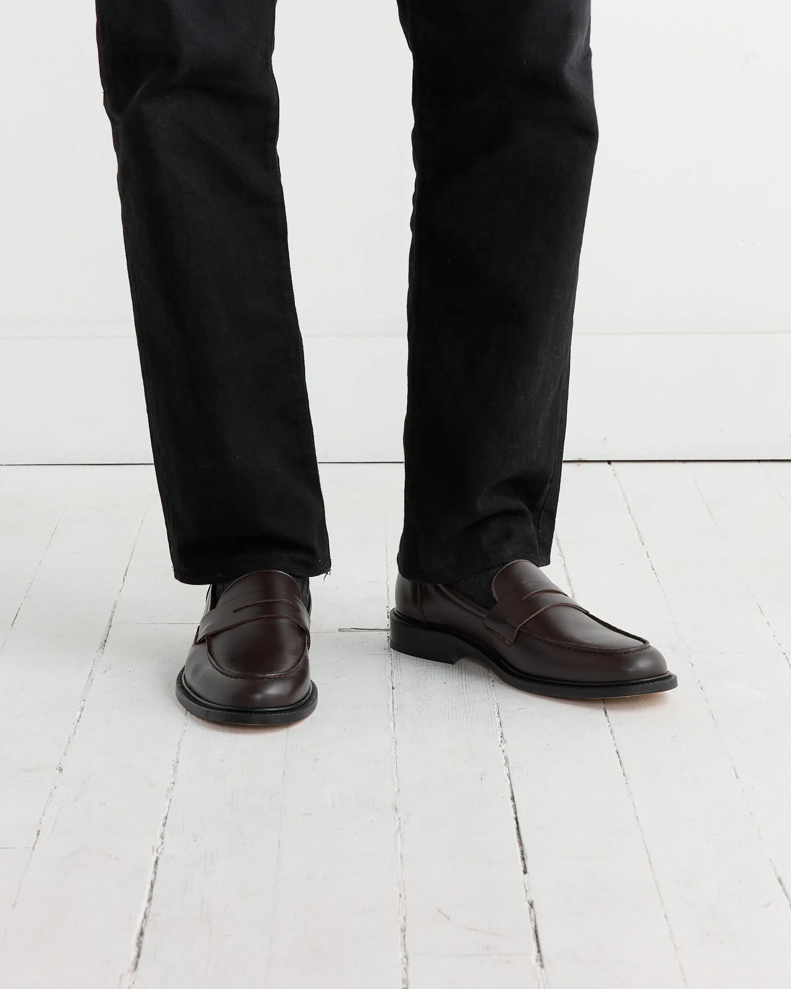 Townee Penny Loafer in Dark Brown