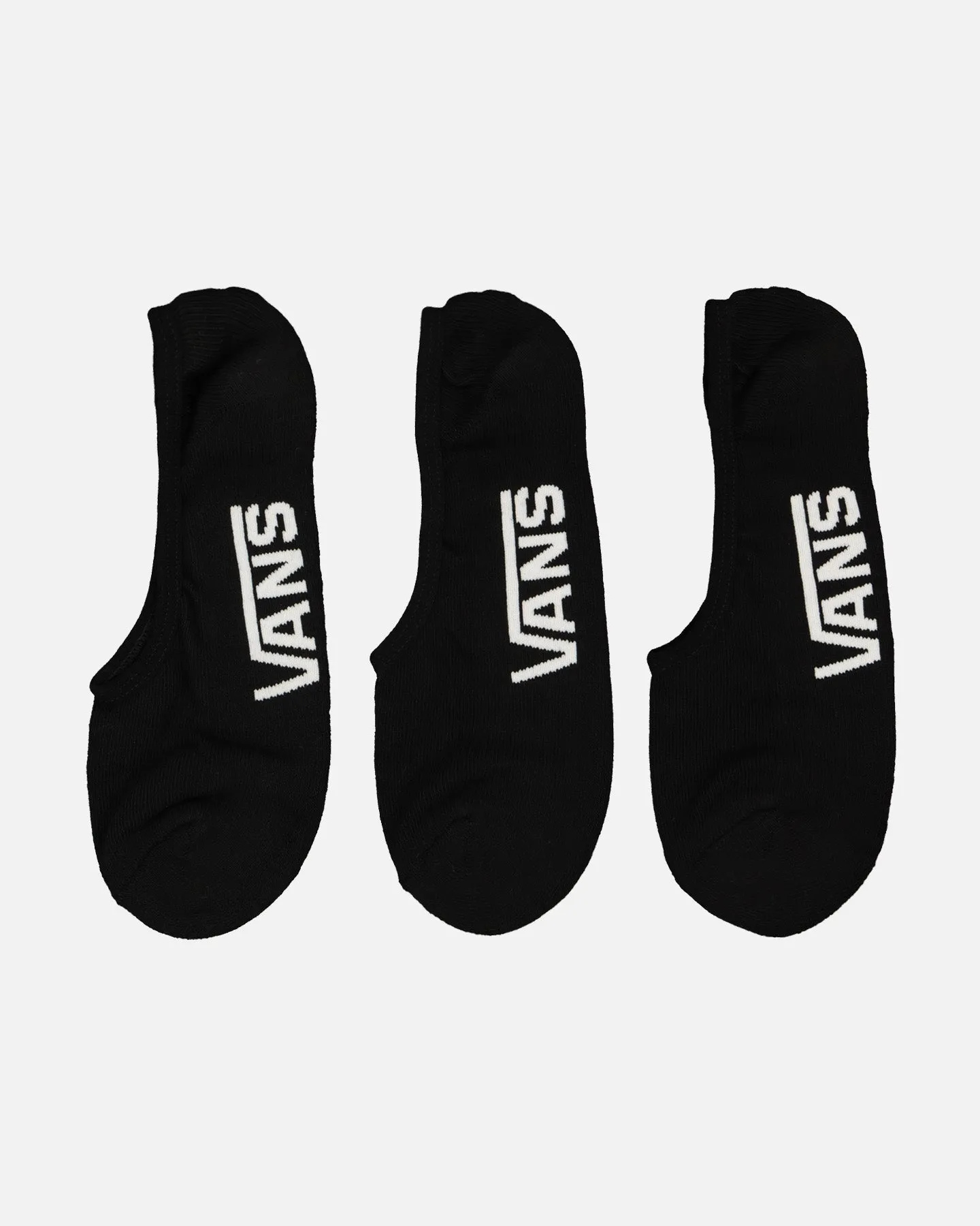 Vans Classic Super No Show Socks 6.5 3 Pack Black