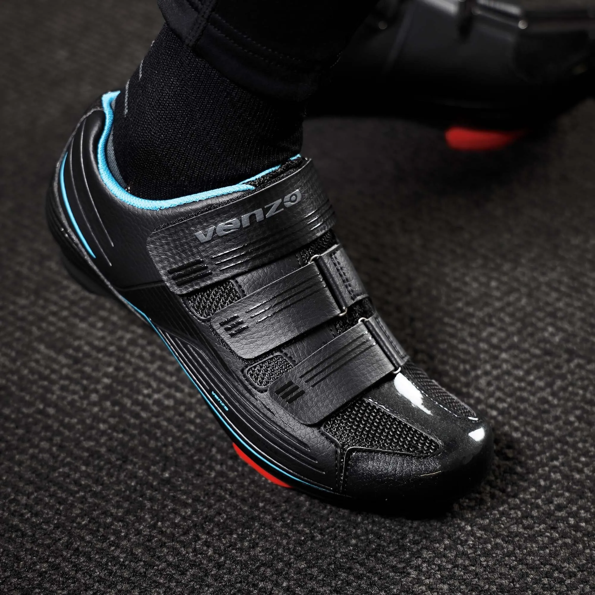 Venzo Bike Bicycle Women's Road Cycling Riding Shoes - Compatible with Peloton LOOK Delta & for Shimano SPD-SL - Perfect for Indoor Road Racing & Indoor Exercise Bikes 44