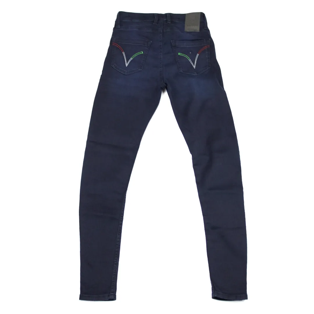 Vialli Bearie Navy Flex Ultra Fit Jeans