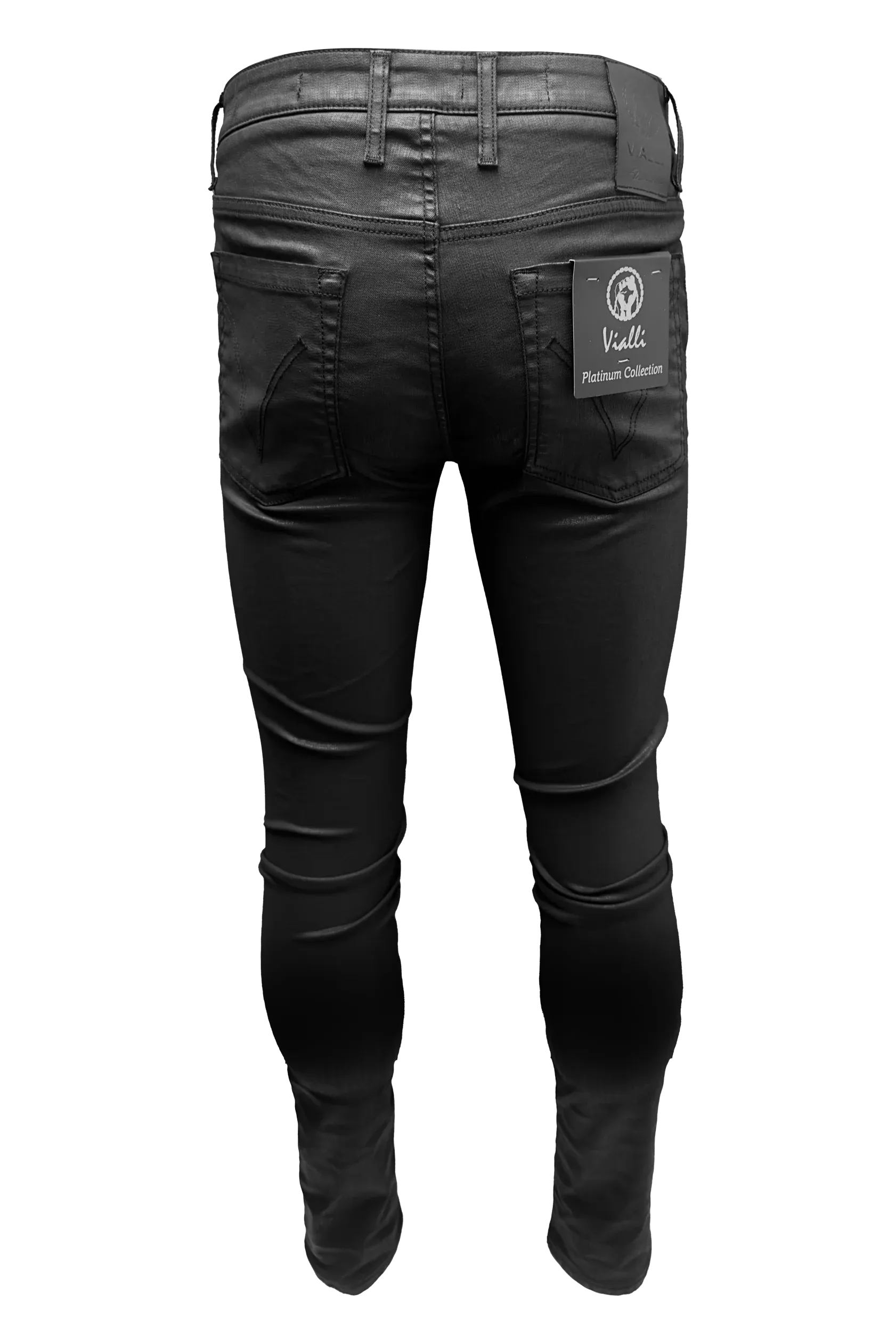 Vialli Impossibo Wax Black Skinny Jean