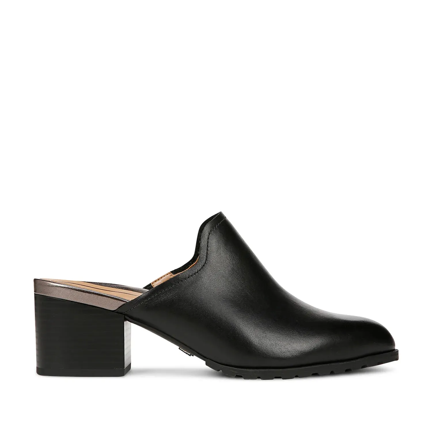 Vionic Claremont Heeled Mule in Black