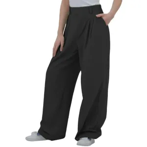 Wide Leg High Waisted Linen Trousers