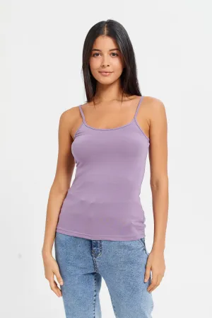 Women Lilac Strappy Vest