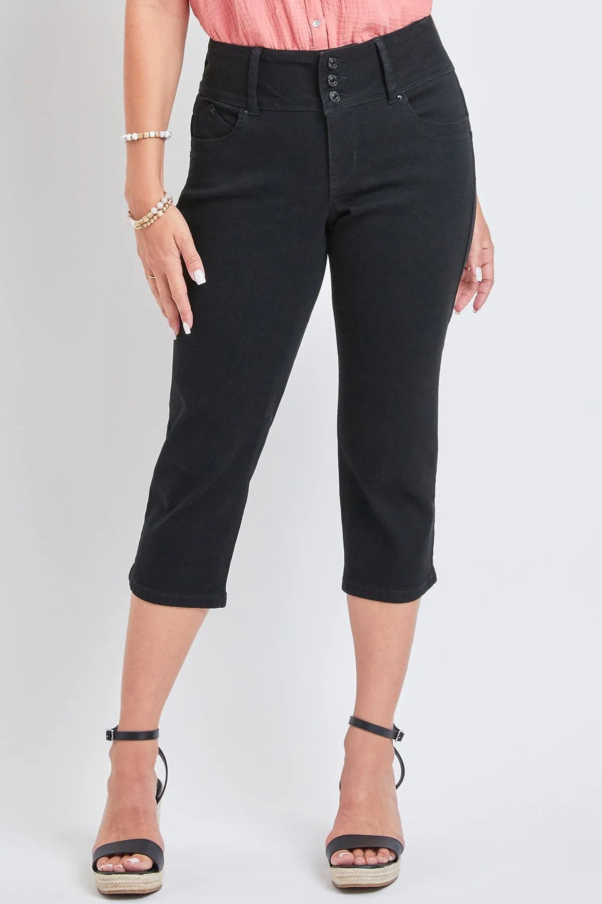 Women's WannaBettaButt 3-Button Capri Sustainable