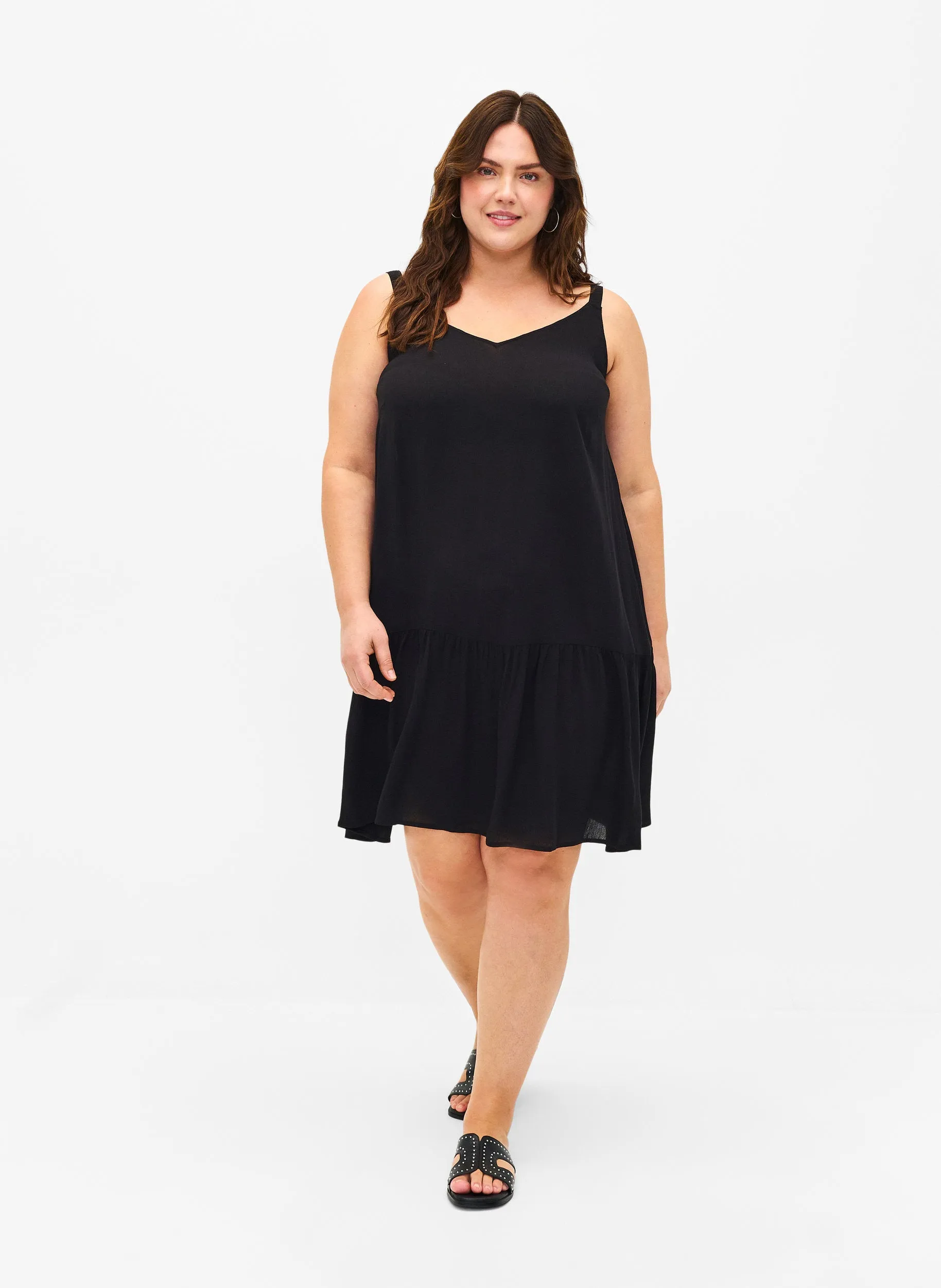 Zizzi Rose Dress in Black