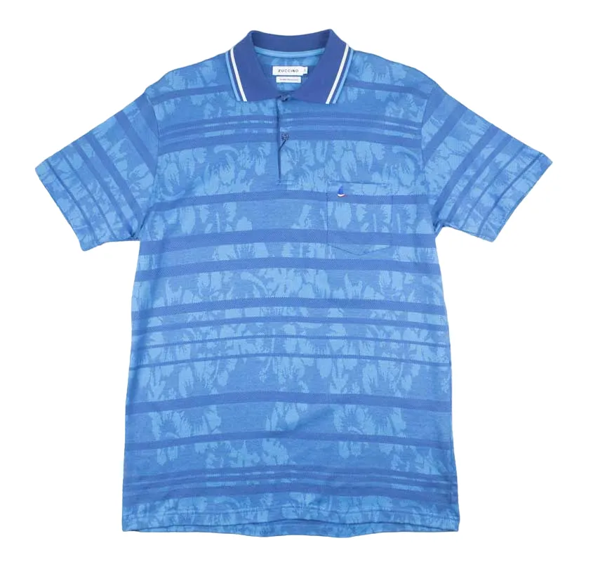 Zuccino Italy Double Mercerized Blue Golfer